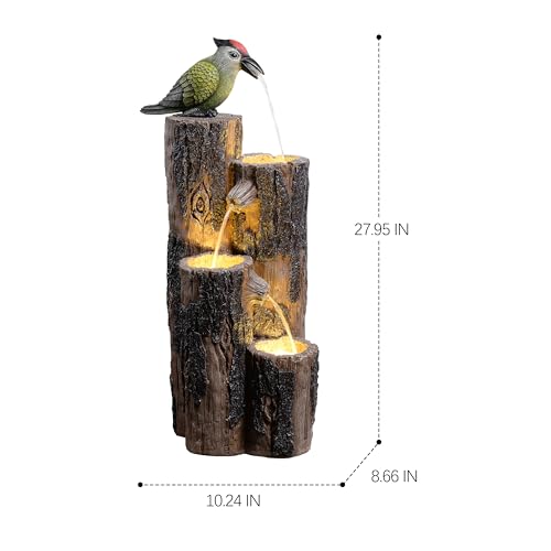 Water Fountain Outdoor with Hummingbird