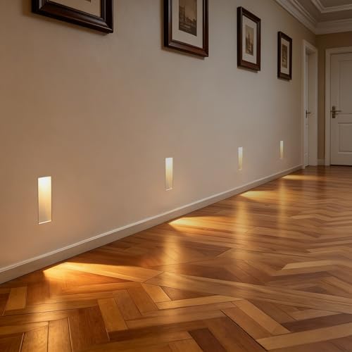 4 Pack Trimless Recessed Step Lights (4 Count)
