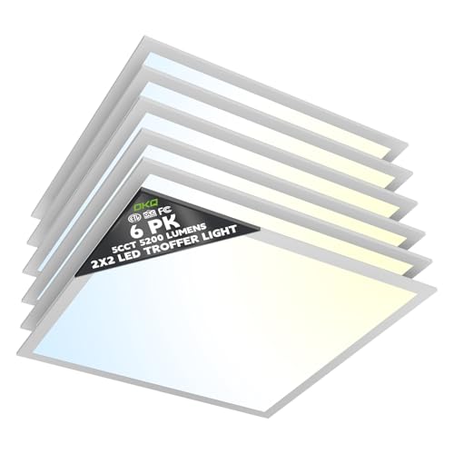 2x2 LED Flat Panel Light Drop Ceiling Office Fixture (6 Count)