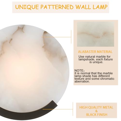 1 Light Black Modern Wall Sconces for Bedroom