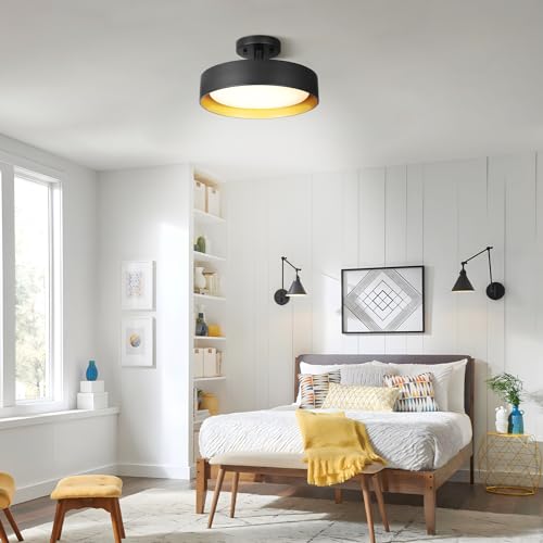 Semi Flush Mount LED Ceiling Light 5000K