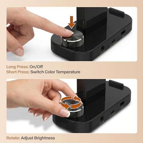 Foldable Nail Desk Lamp with Phone Holder
