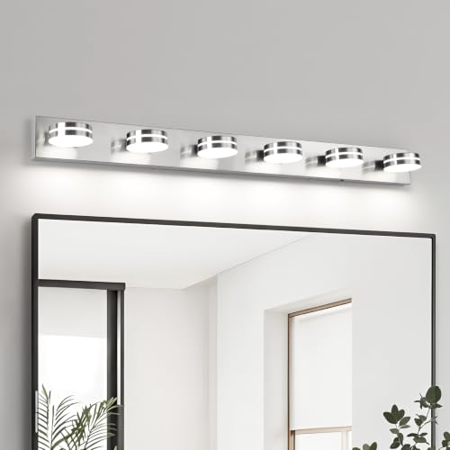 6 Light Brushed Nickel Vanity Light Fixtures