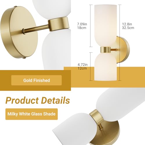 Gold Wall Sconces Set of Two (2 Count)