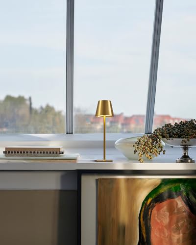 2 Pack Cordless Gold Table Lamps (2 Count)