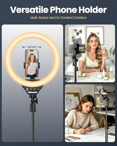 12" LED Ring Light with 62" Tripod Stand