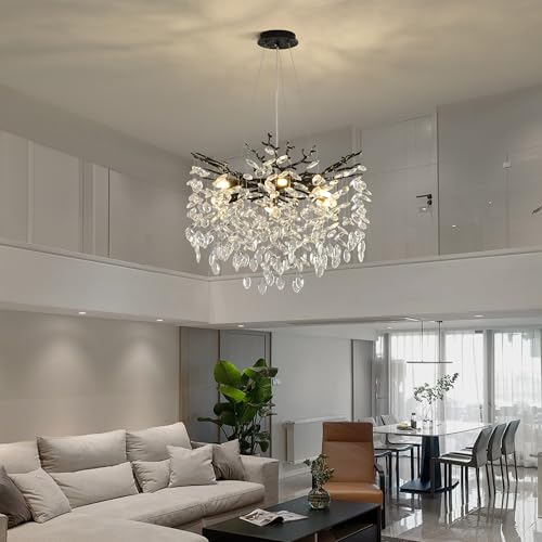 Modern Crystal Tree Branch Chandelier