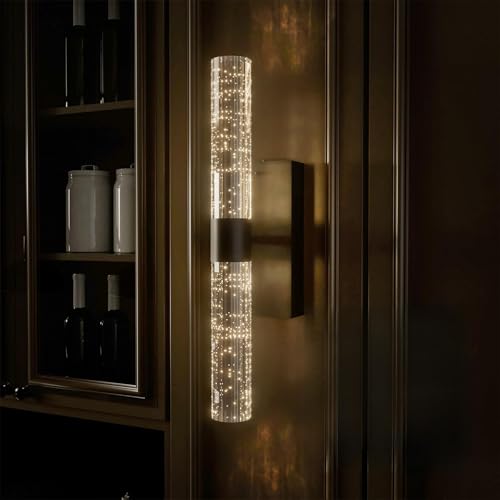 Crystal Battery Operated Wall Sconce