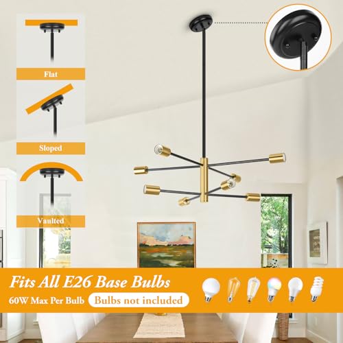 8 Light Modern Chandelier for Dining Room