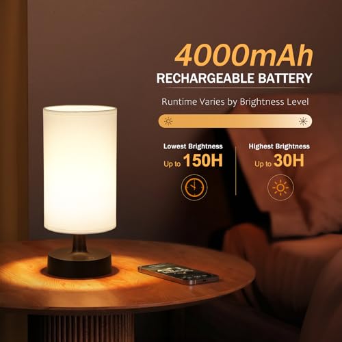 Cordless Table Lamp Rechargeable Small