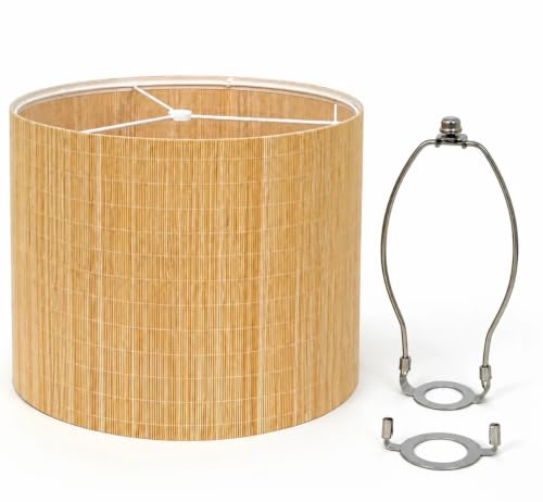 Soft bamboo lampshade for table & floor lamps