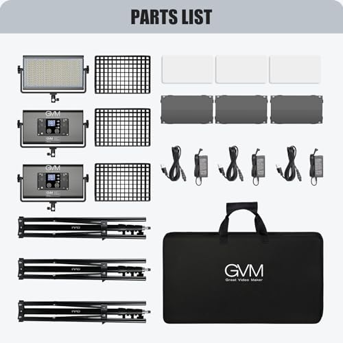 GVM 1500D RGB LED Video Light with Softbox