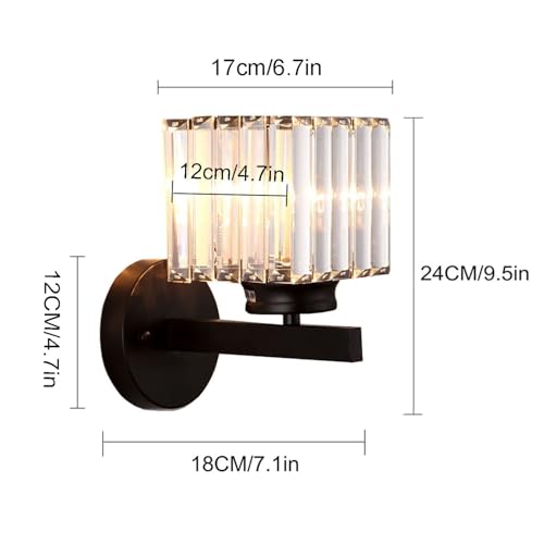 Hardwired Crystal Wall Sconces