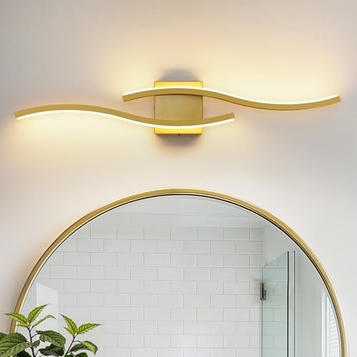 Gold LED Bathroom Vanity Lights