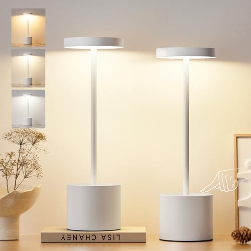White Cordless Lamp Set