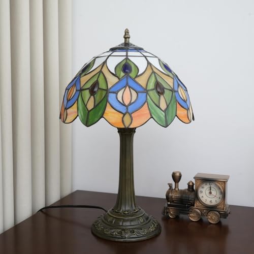 Black Cat Lamp Tiffany Lamp Stained Glass Table Lamp Cute Style Kids Nightstand Warm Bedroom Bed Bedside Living Room End Office Desk Light Gift For Cat Lovers Decor Small Halloween Christmas Lamp Led
