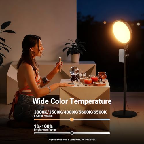 Basics 13" 45W Large Ring Light with 66" Stand