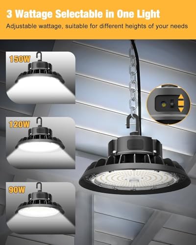 UFO LED High Bay Light 150W 4 Pack (4 Count)