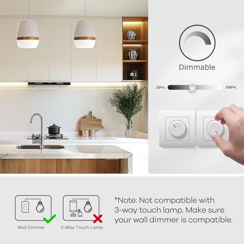 A19 LED Light Bulbs Dimmable (6 Count)