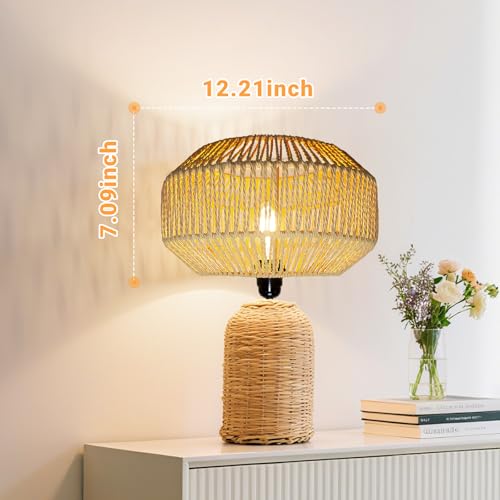 Hanging Light Rattan Lamp Shades Boho Lamp Shades