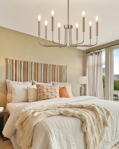 8 Light Champagne Bronze Chandelier