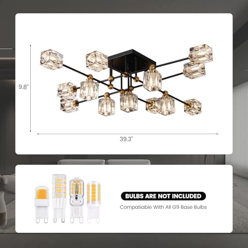 Modern Crystal Ceiling Light Fixture 13