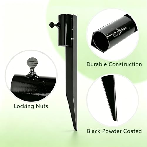 6 Pack Iron Torch Post