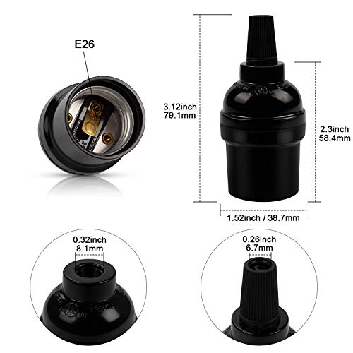 E26 Vintage Lamp Socket (4 Count)