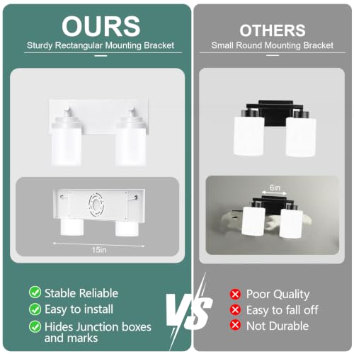 Bathroom Light Fixture White