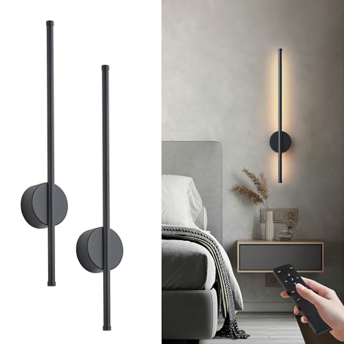 Battery Operated Modern Wall Sconce Set of Two (2 Count)