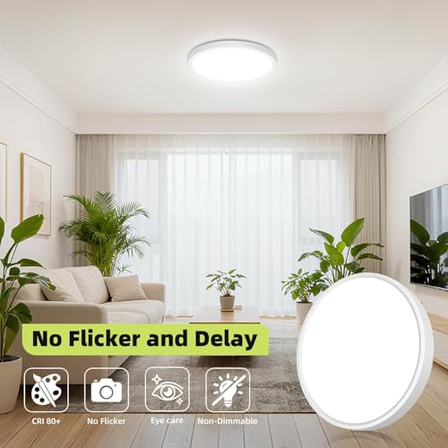 4PACK Flush Mount LED Ceiling Light Fixture