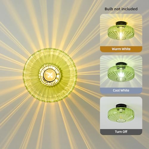 Glass Semi Flush Ceiling Lights