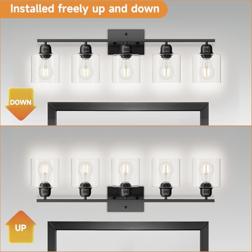 Modern 5 Light Bathroom Vanity Light