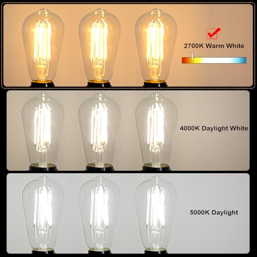 Vintage LED Edison Bulbs (8 Count)