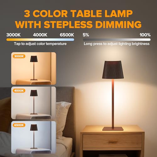 4 Pack Cordless Table Lamp (4 Count)