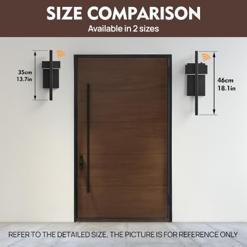 Dusk to Dawn Modern Large Outdoor Wall Lights Integrated LED Outdoor Wall Sconces Lighting