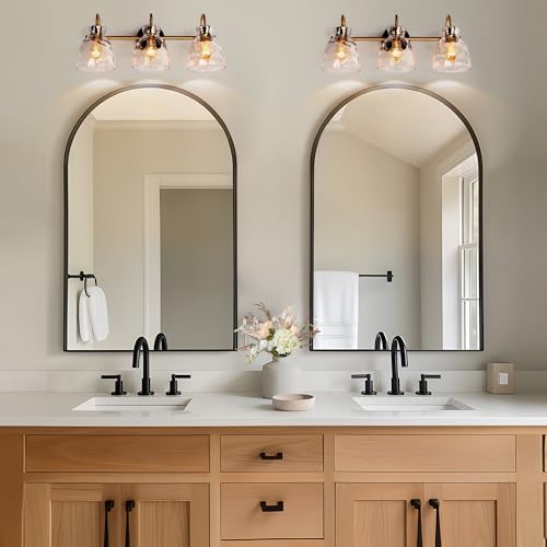 Black Gold Bathroom Light Fixtures