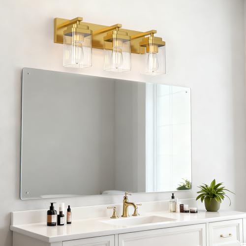Brushed Gold Bathroom Light Fixtures