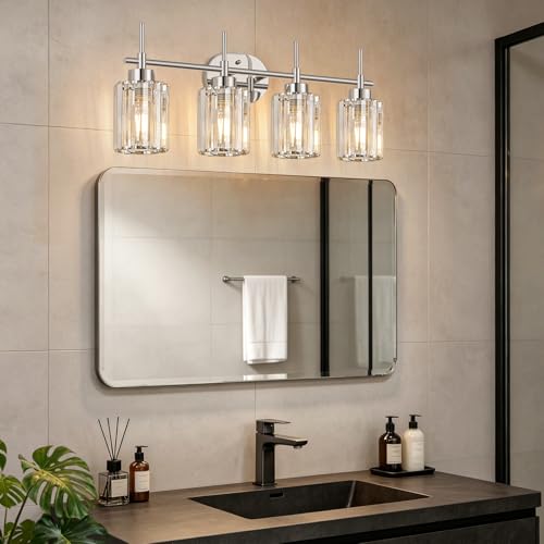 Modern K9 Crystal Bathroom Vanity Light Fixtures