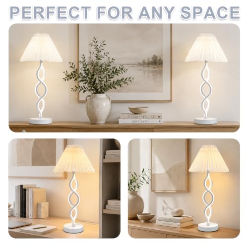 White Modern LED Table Lamp (White)