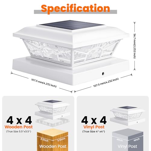 4x4 Post Solar Lights (4 Count)