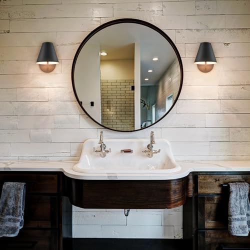 Industrial Wall Sconces with Metal Barn Wall Lights Set of 2 (2 Count)