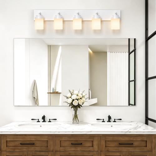 Bathroom Light Fixture White