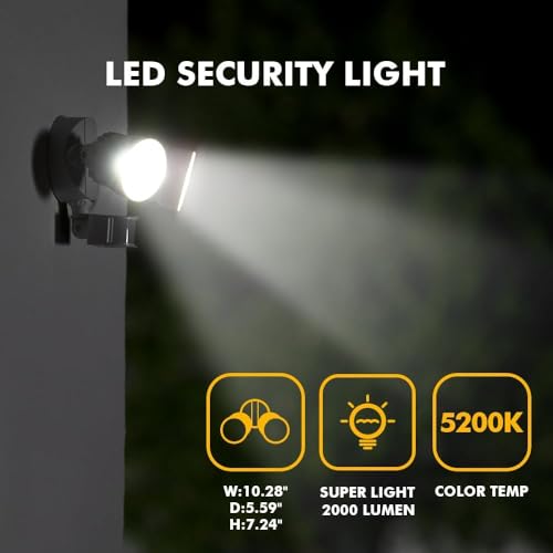 P6221W PIR24 2000 Lumen 18 Watt 26 LED Motion Activated Integrated Dual (2 Count)