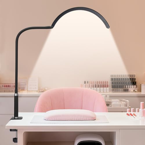 Professional Half Moon LED Desk Light for Nail Techs & Artists