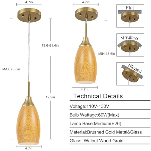 Mini Glass Pendant Light