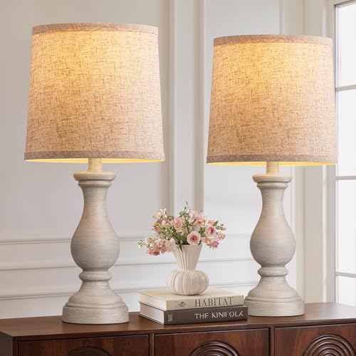 22" Farmhouse Table Lamps Set of 2 (2 Count)