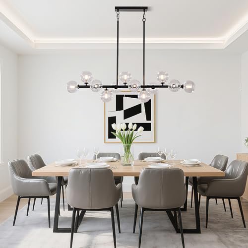 50 Inch Large Glass Globe Sputnik Chandelier