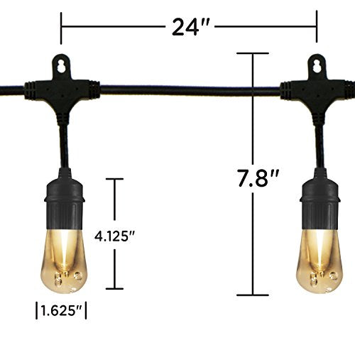 Vintage Outdoor String Lights (24 Foot)