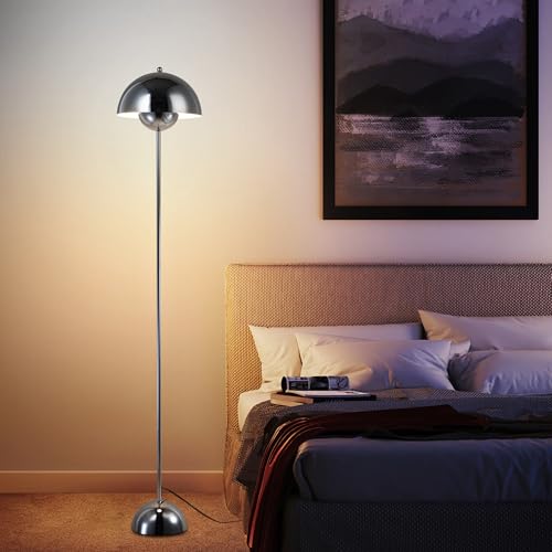 Mid Century Modern Metal Bud Floor Lamp for Home and Office